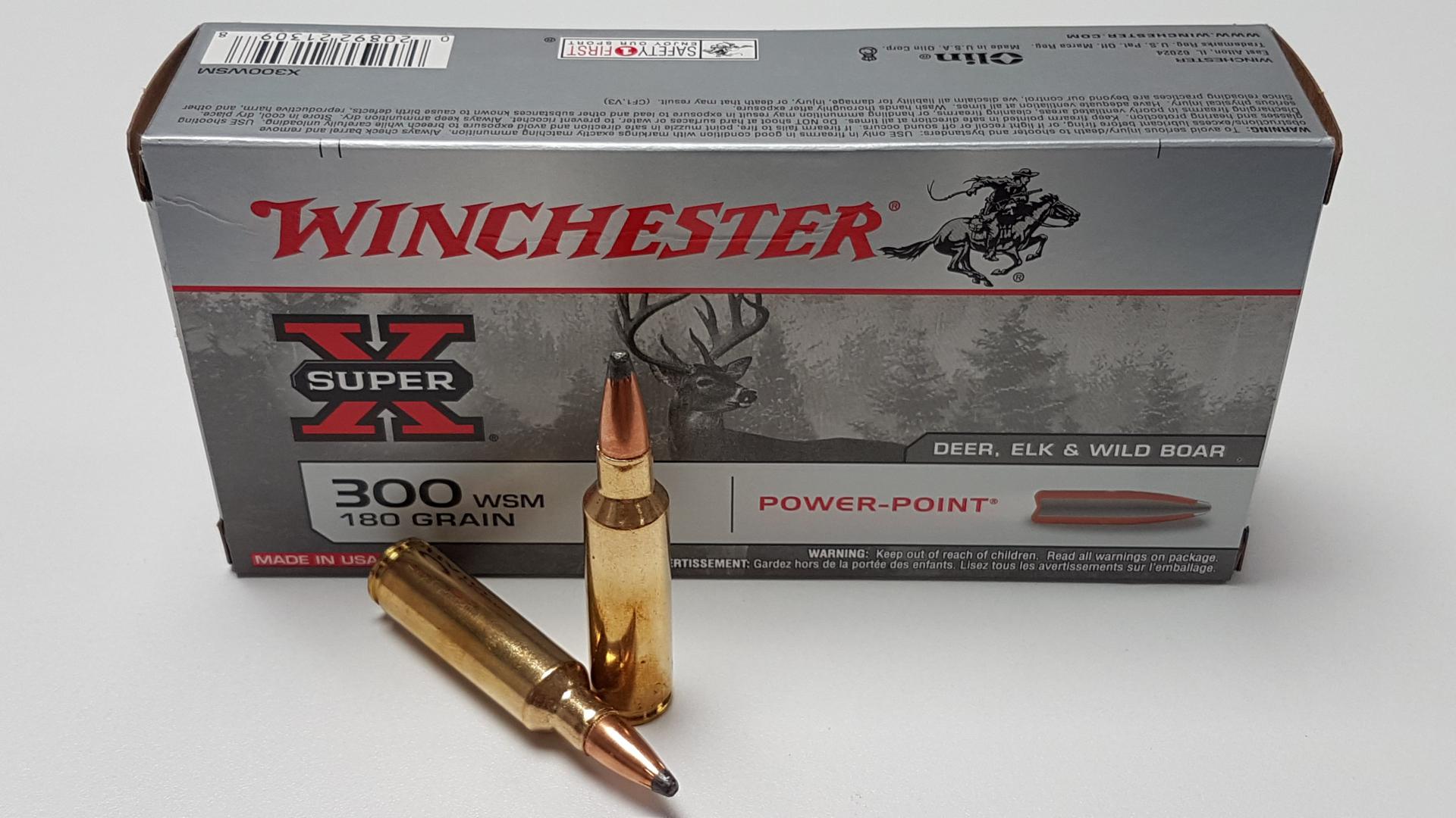 CARTOUCHES WINCHESTER SUPER X CAL 300 WSM 180 GR